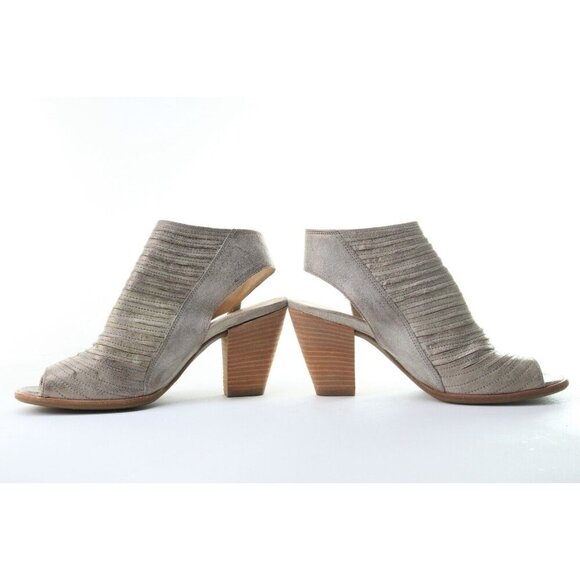 Paul Green Cayenne Peep Toe Bootie Boot Silver Heeled Zip UK 5 / US 7.5 - Picture 9 of 14